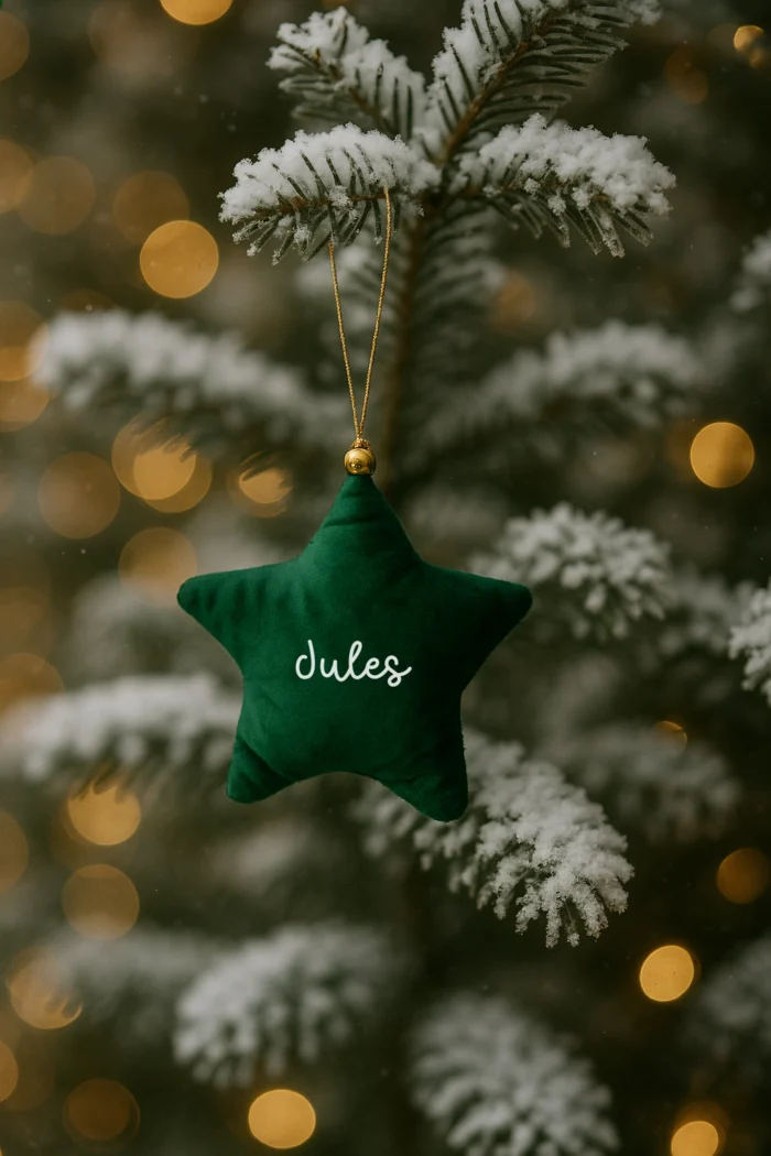 suspension noël vert