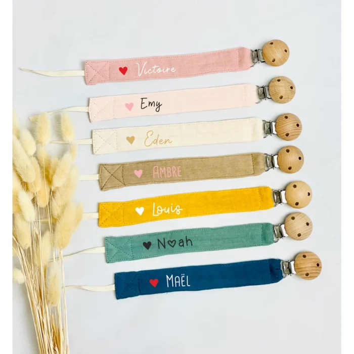 Attache tétine à personnaliser