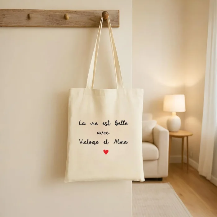 tote bag naturel