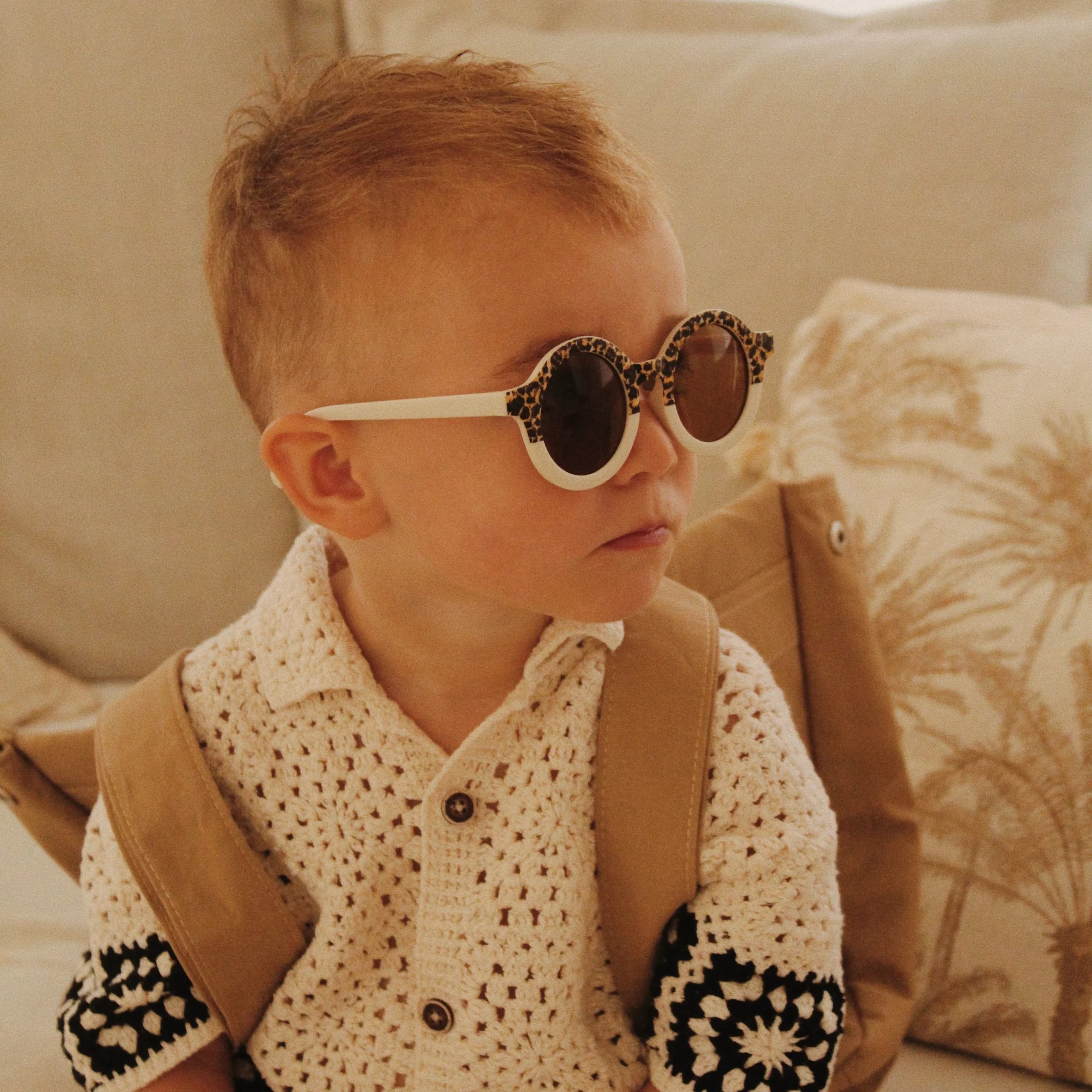 lunettes leopard creme