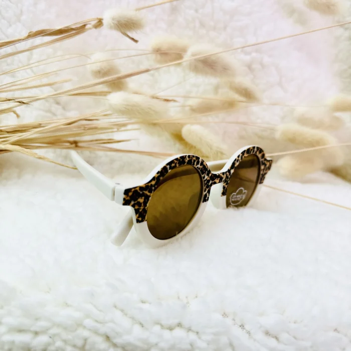 lunettes creme leopard