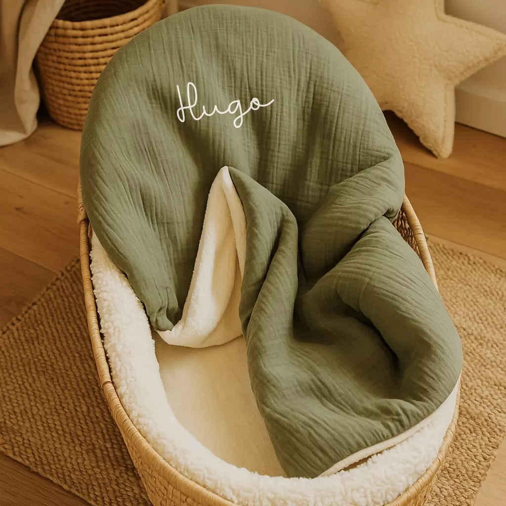 couverture polaire kaki