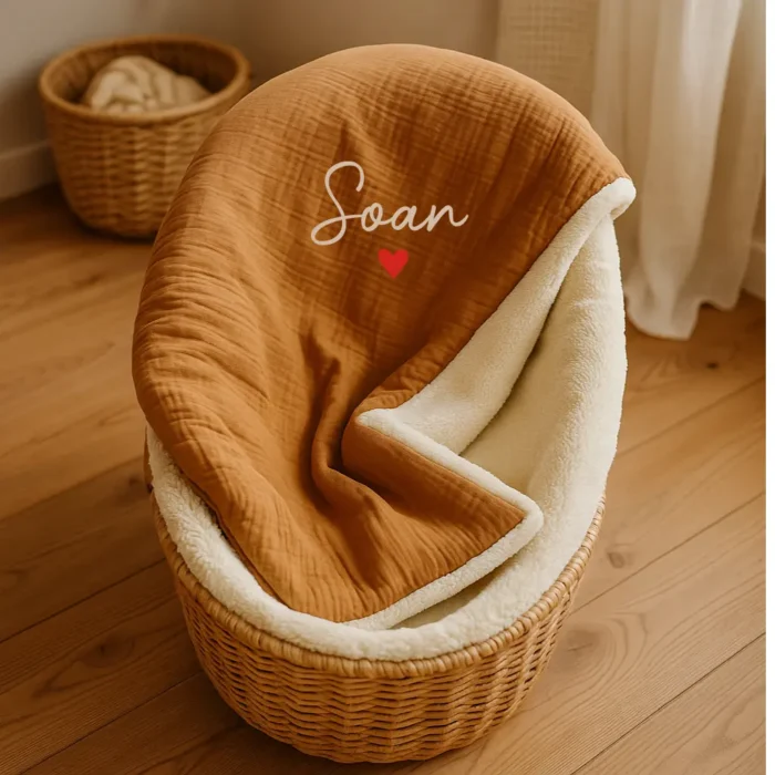 couverture polaire camel