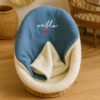 couverture polaire bleu