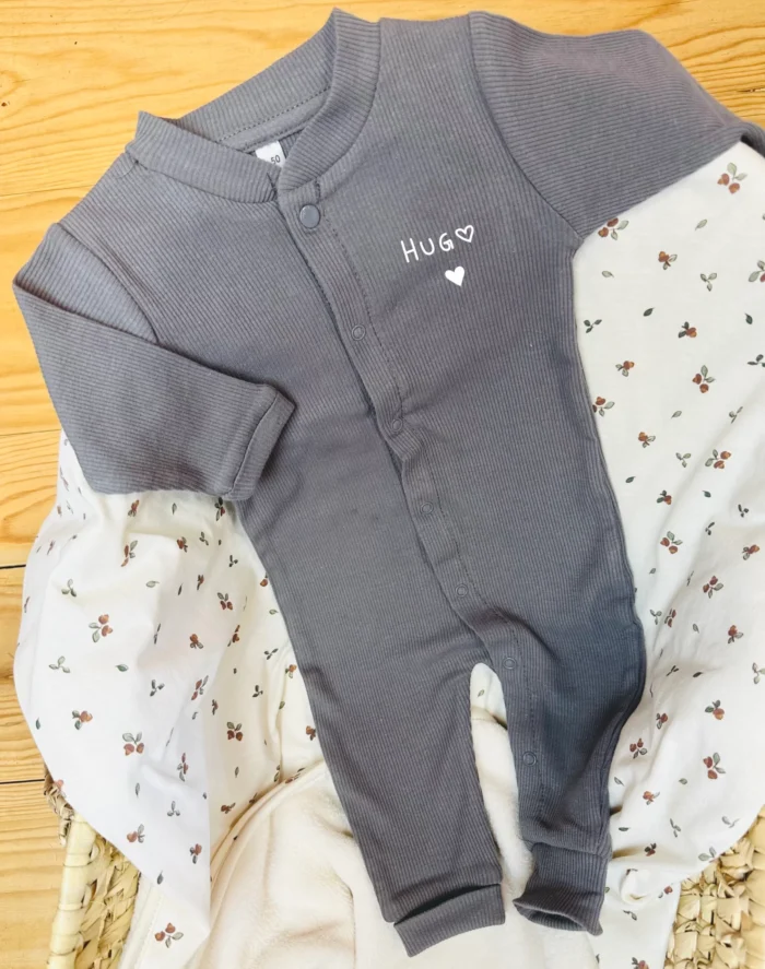 Pyjama bébé gris