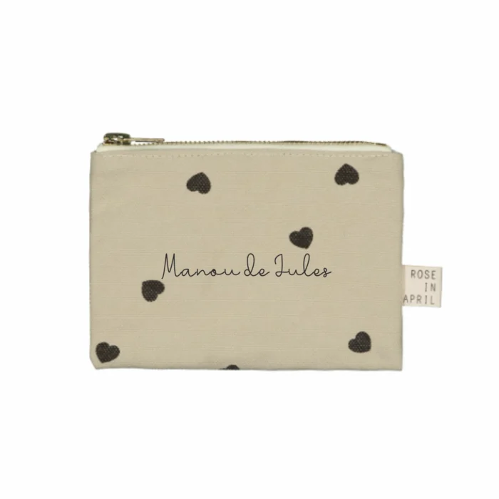 Porte monnaie beige