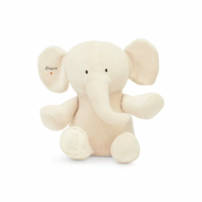 Peluche éléphant ivoire