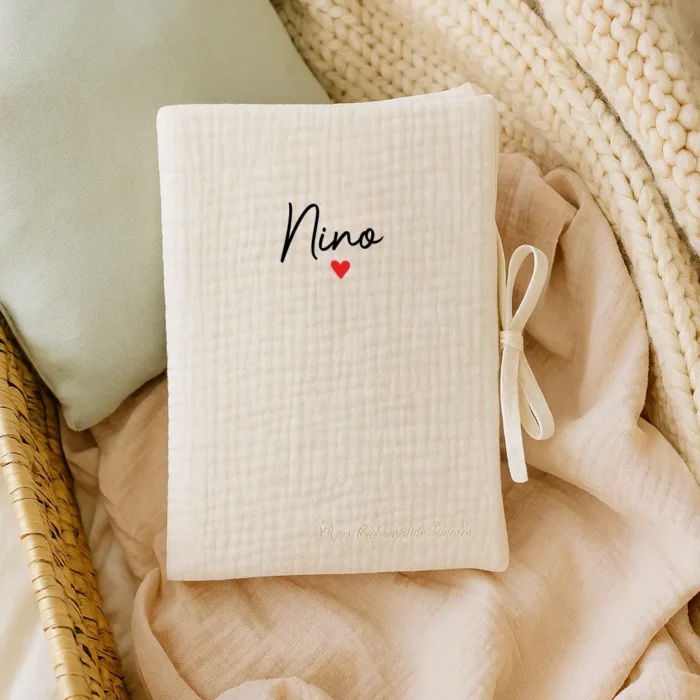 protège carnet de santé coton