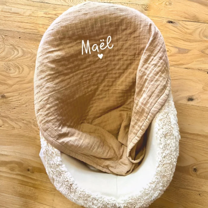 couverture jacquard biscuit