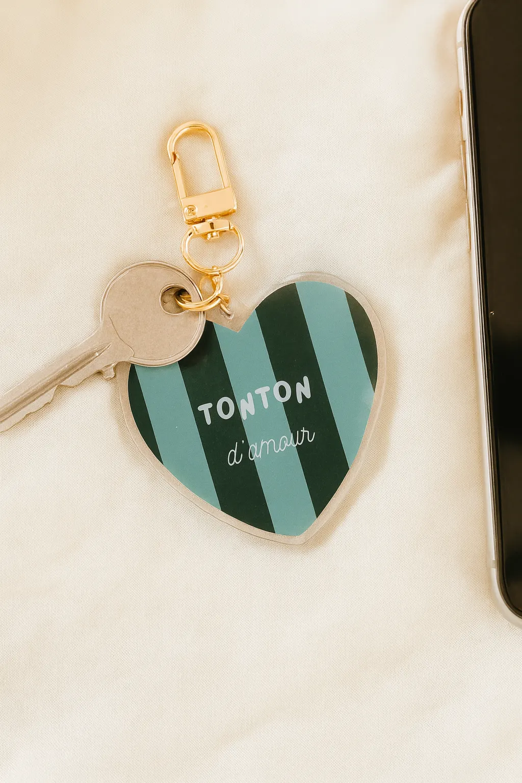 Porte clés tonton d'amour