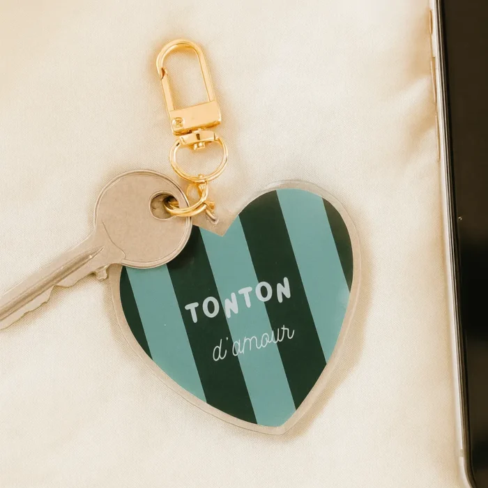 Porte clés tonton d'amour