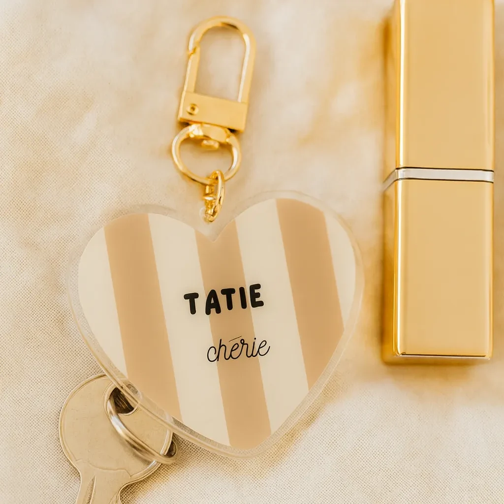 Porte clés Tatie chérie