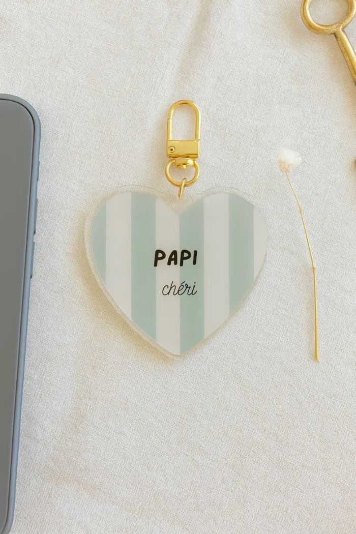 Porte-clés papi chéri