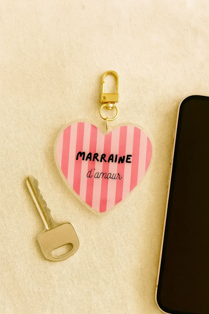 Porte-clés marraine d'amour