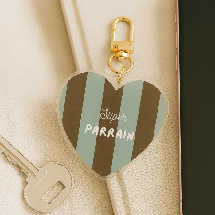 Porte-clés super parrain
