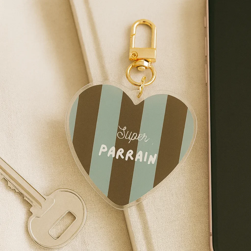 Porte-clés super parrain