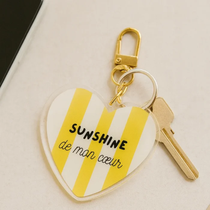 porte-clés sunshine de mon coeur
