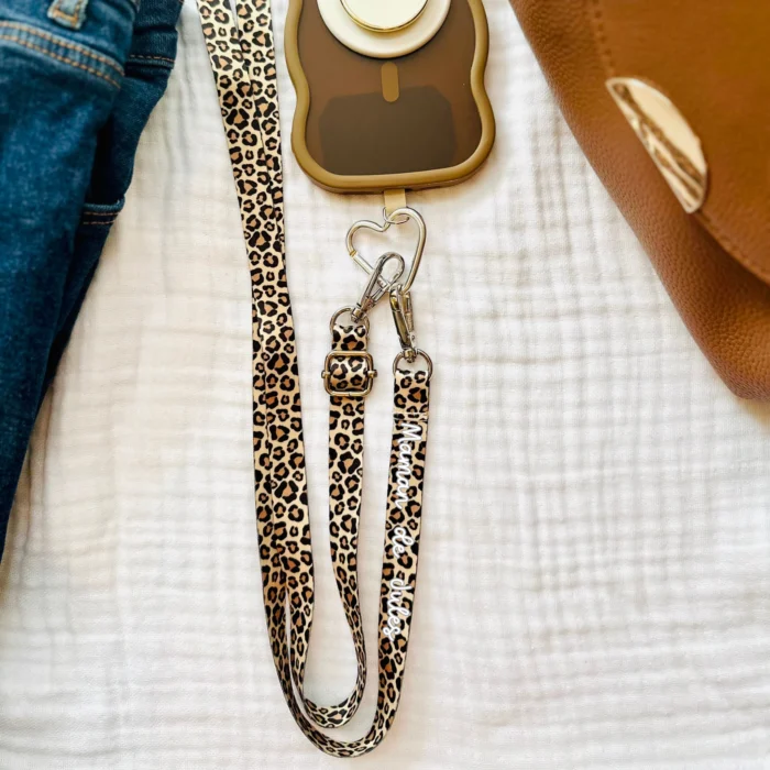 Sangle de telephone léopard