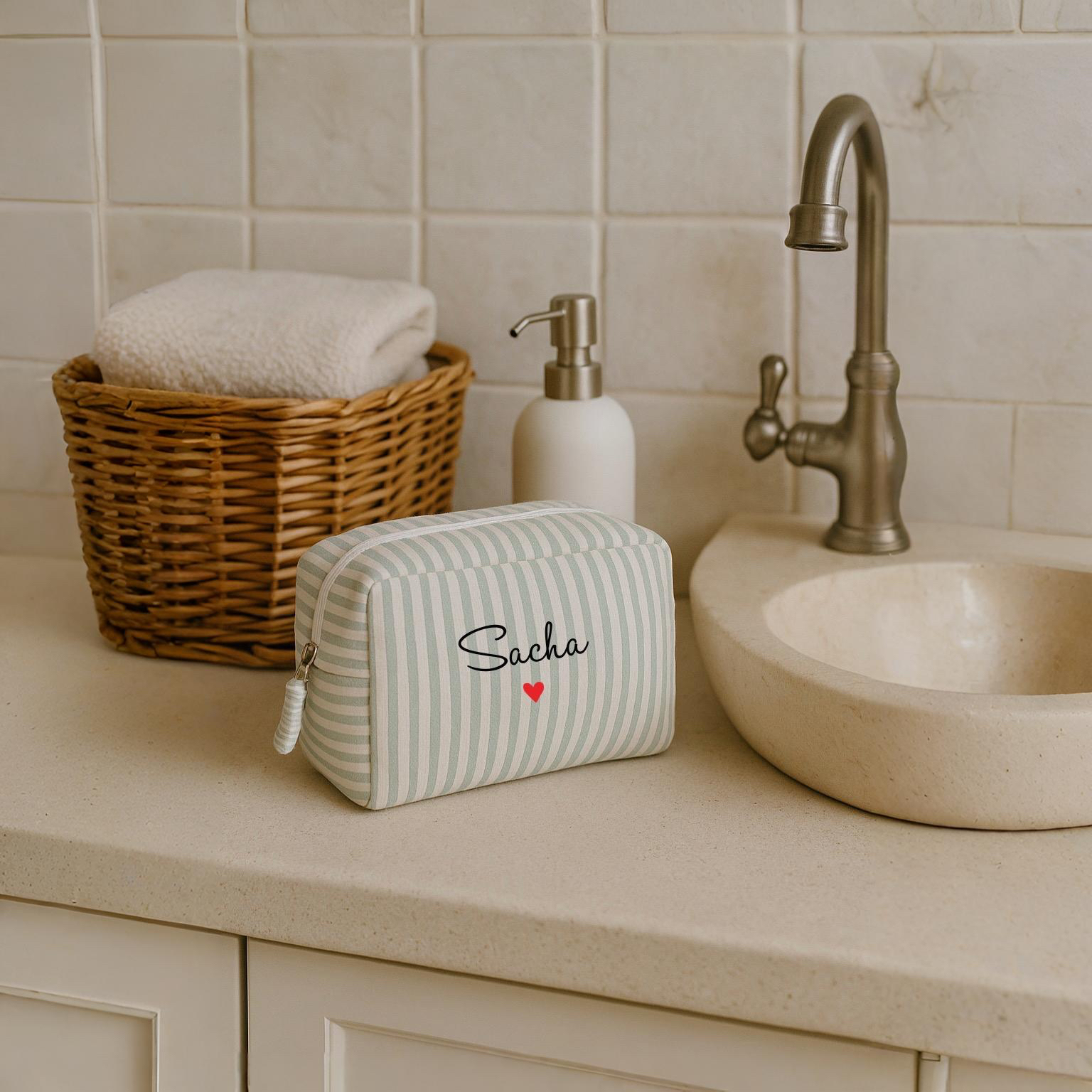 trousse de toilette stripe