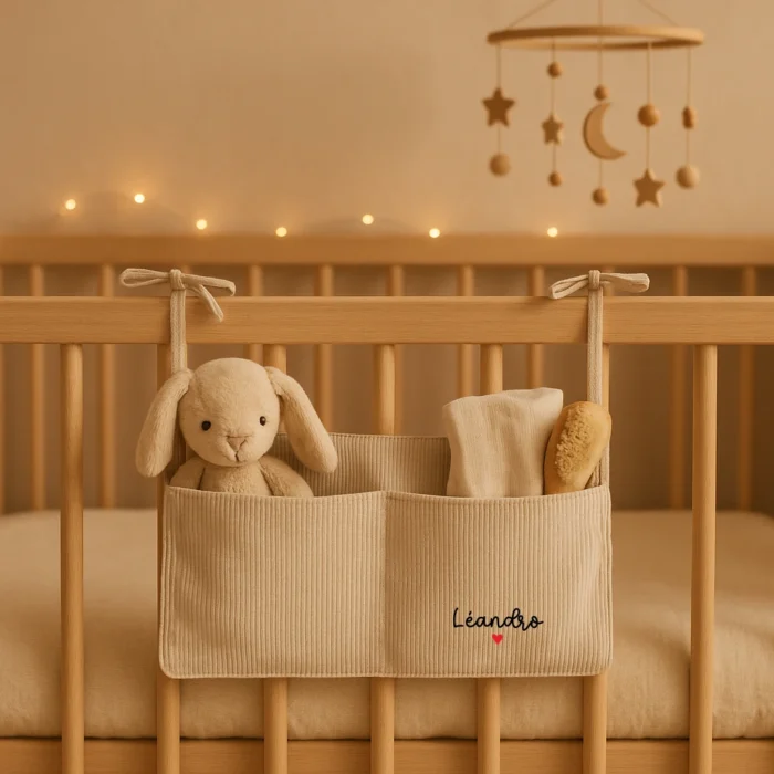 pochette de lit côtelée