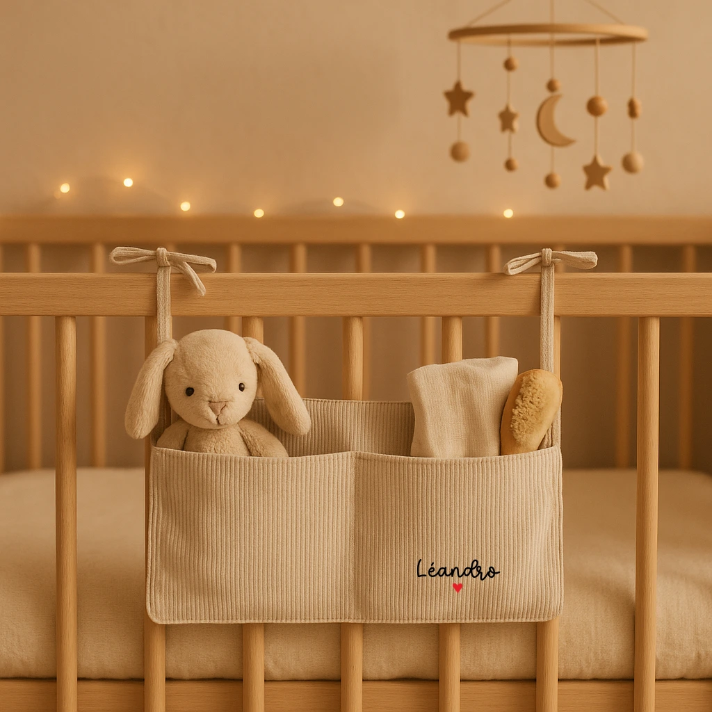 pochette de lit côtelée