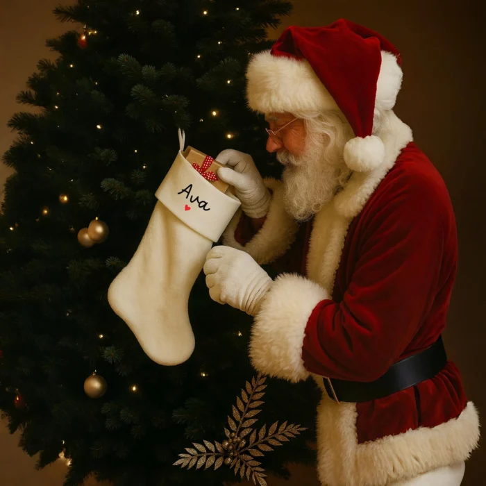 Botte de noël fourrure