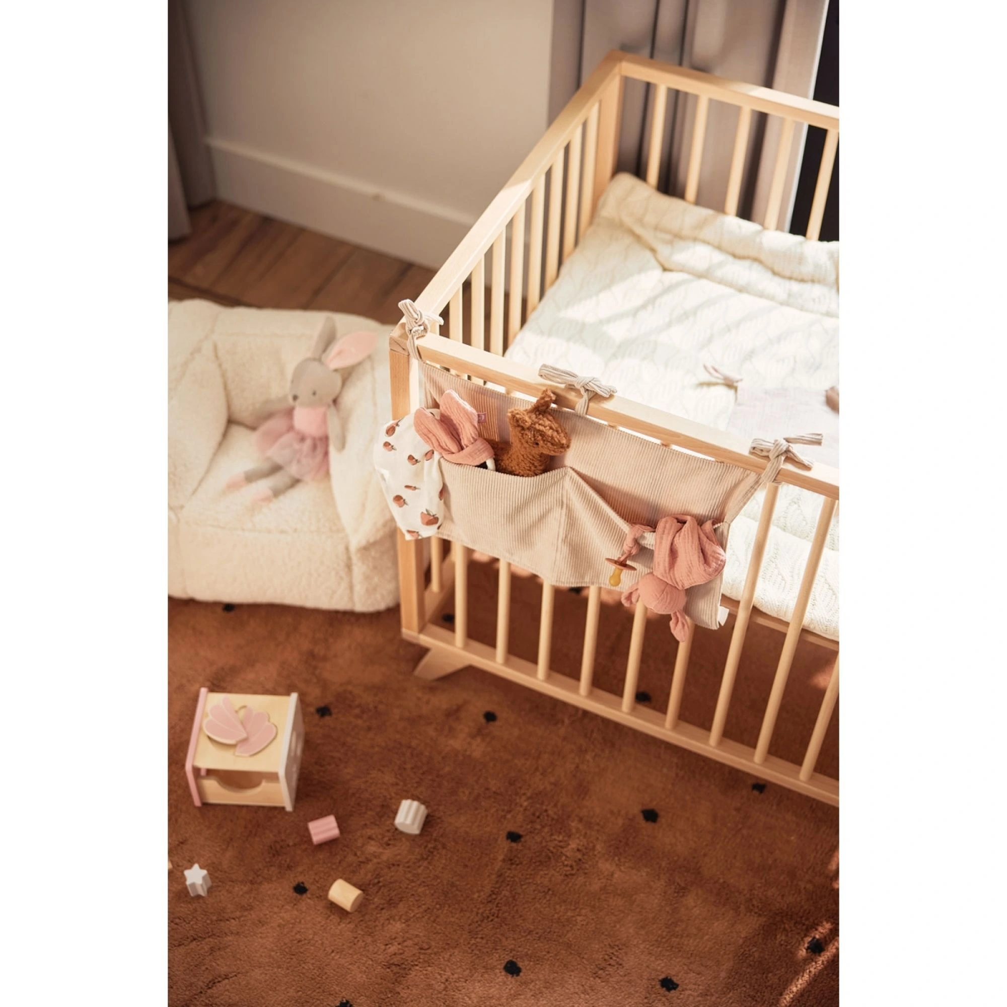 pochette de lit côtelée