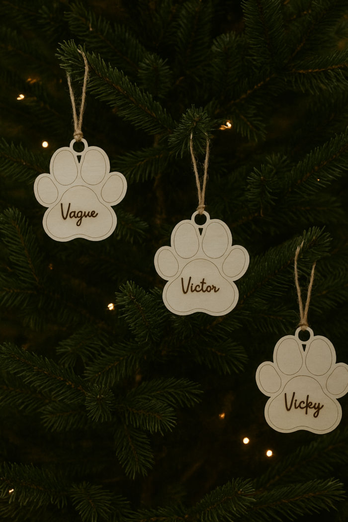 suspension de noël animaux